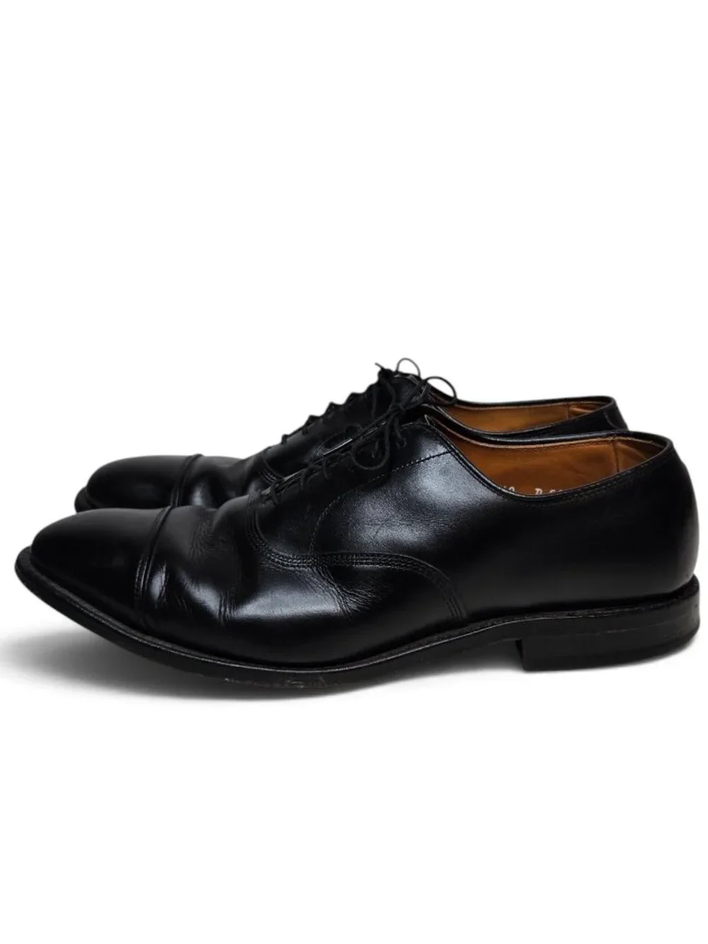 Allen Edmonds Park Avenue Dress Shoes Cap Toe Black Leather Office Dressy 10